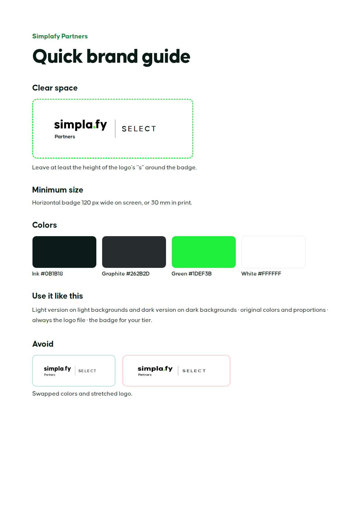 Quick brand guide